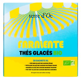Coffret thés glacés bio Farniente 28 sachets XL terre d'Oc