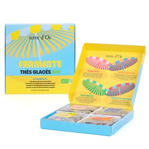 Coffret thés glacés bio Farniente 28 sachets XL terre d'Oc