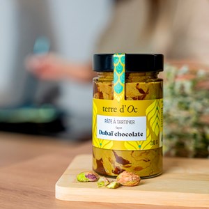 Pâte à tartiner chocolat Dubaï 200 g terre d'Oc