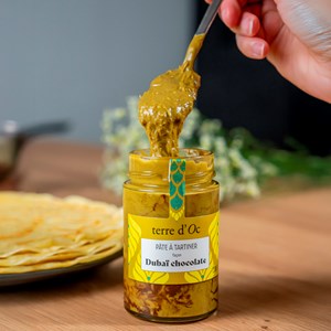 Pâte à tartiner chocolat Dubaï 200 g terre d'Oc