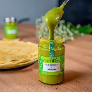 Pâte à tartiner bio saveur thé vert matcha 215 g terre d'Oc