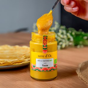 Pâte à tartiner bio saveur yuzu 210 g terre d'Oc