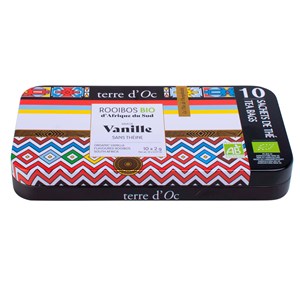 Rooibos vanille bio 10 sachets de l'hospitalité Fair For Life terre d'Oc