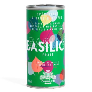 Huile d'olive extra vierge basilic Maison Brémond produite en Provence 250 ml