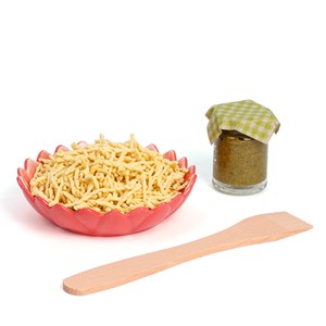 Kit préparation pâtes trofiete au pesto ingrédients locaux qualité artisanale