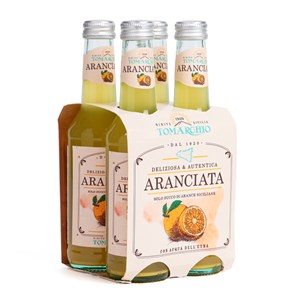 Pack 4 limonades Aranciatas siciliennes à l'orange de Sicile produites en Italie