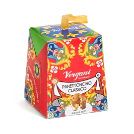 Mini panettone traditionnel boîte de collection Sicile 100 g Vergani