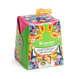 Mini panettone pistache boîte de collection Sicile 100 g Vergani