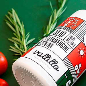 Huile d'olive extra vierge Italienne des Pouilles Vallilllo 500ml