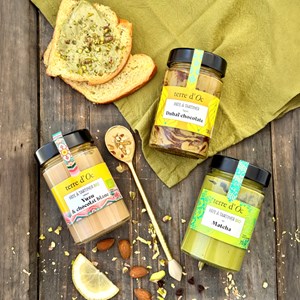 Pâte à tartiner yuzu chocolat blanc bio 215g terre d'Oc