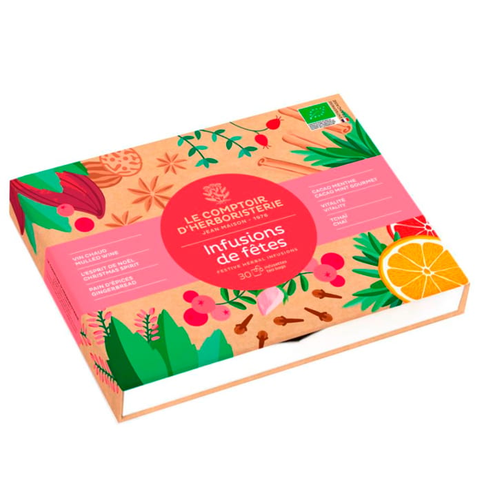Coffret 6 infusions de fêtes bio (30 infusettes)