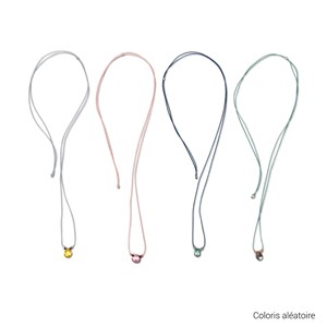 Collier fantaisie fil et pierre fine