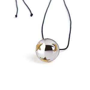 Collier en argent bola étoile