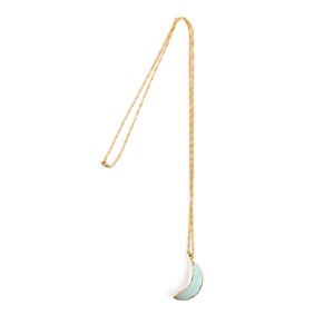 Sautoir Lune en Amazonite