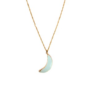 Sautoir Lune en Amazonite