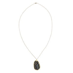 Collier Agate couleur brun/noir