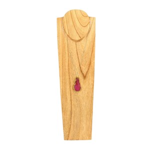 Collier Agate couleur rose