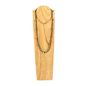 Collier billes bleues
