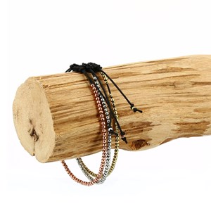 Trio de bracelets métalliques