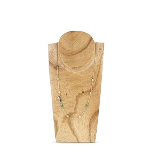 Collier Fougère et perles fines