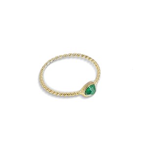 Bague 2 anneaux Fougère