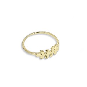 Bague 2 anneaux Fougère