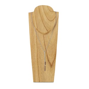 Sautoir rectangle ambre