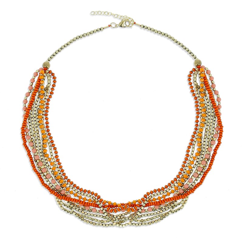 Collier Kappa corail