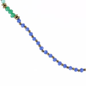 Sautoir gamma bleu