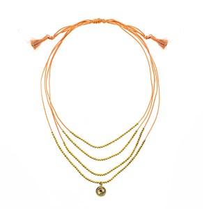 Sautoir Sunny orange