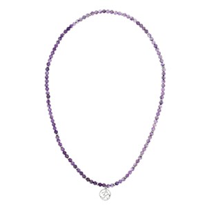 Collier en perles d’améthyste