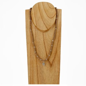 Collier en perles de rudraksha