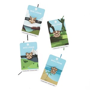 Bracelet lin et bois tortue