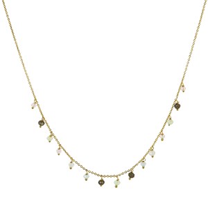 Collier laiton et perles