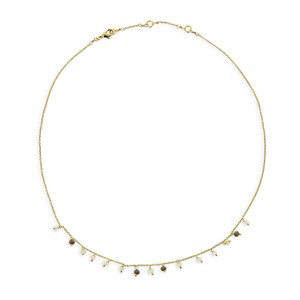 Collier laiton et perles