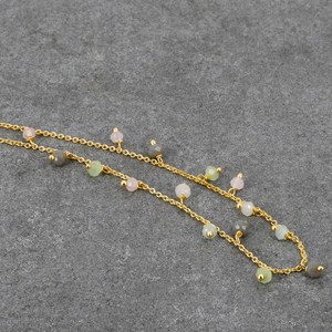 Collier laiton et perles