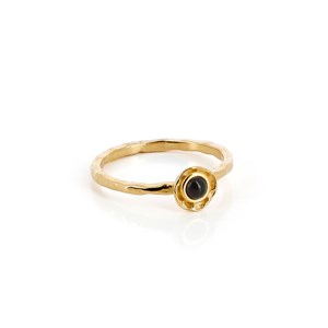 Bague en ambre cerise 50