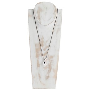 Collier Bola de grossesse quartz rose