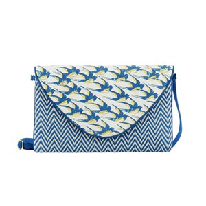 Pochette de soirée hirondelles chevrons