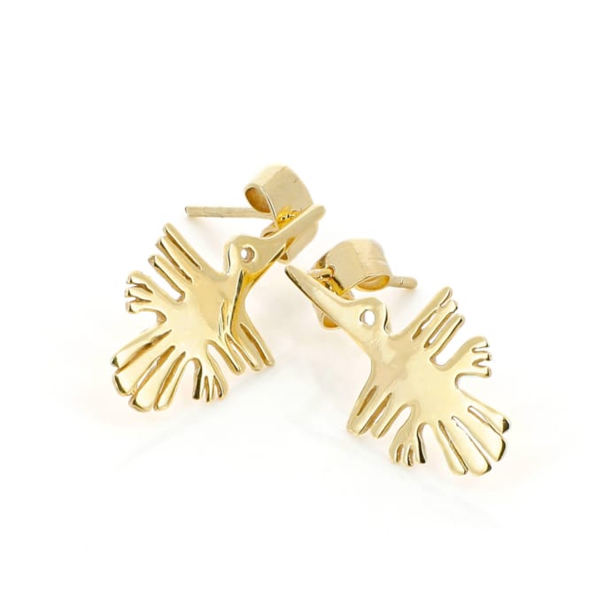 Boucles D'Oreilles Colibri Pendantes - Zircone Cubique Hypoallergéniques Pour Femme