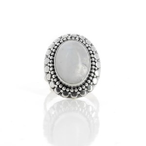Bague en argent et pierre de Lune 54