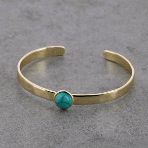 Bracelet jonc turquoise