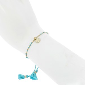Bracelet coton turquoise