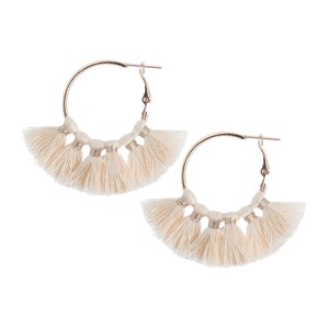 Boucles d'oreilles à pompons Rose