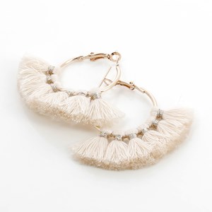 Boucles d'oreilles à pompons Rose