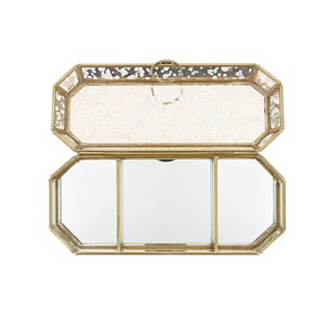 Boîte à bijoux miroir vieilli