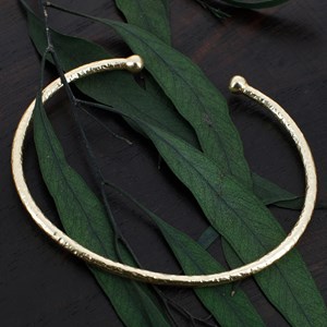 Bracelet jonc martelé