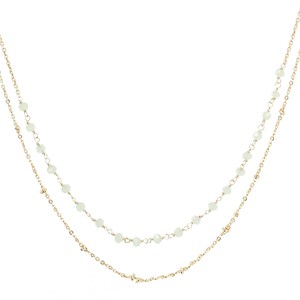 Collier perles de verre