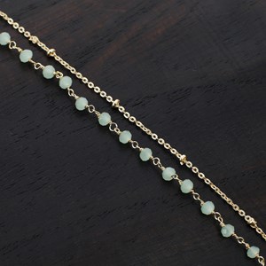 Collier perles de verre