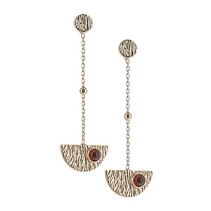 Boucles d'oreilles grenadine pendantes
